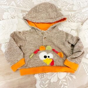 Baby Essentials Hooded Turkey Pullover Sweatshirt